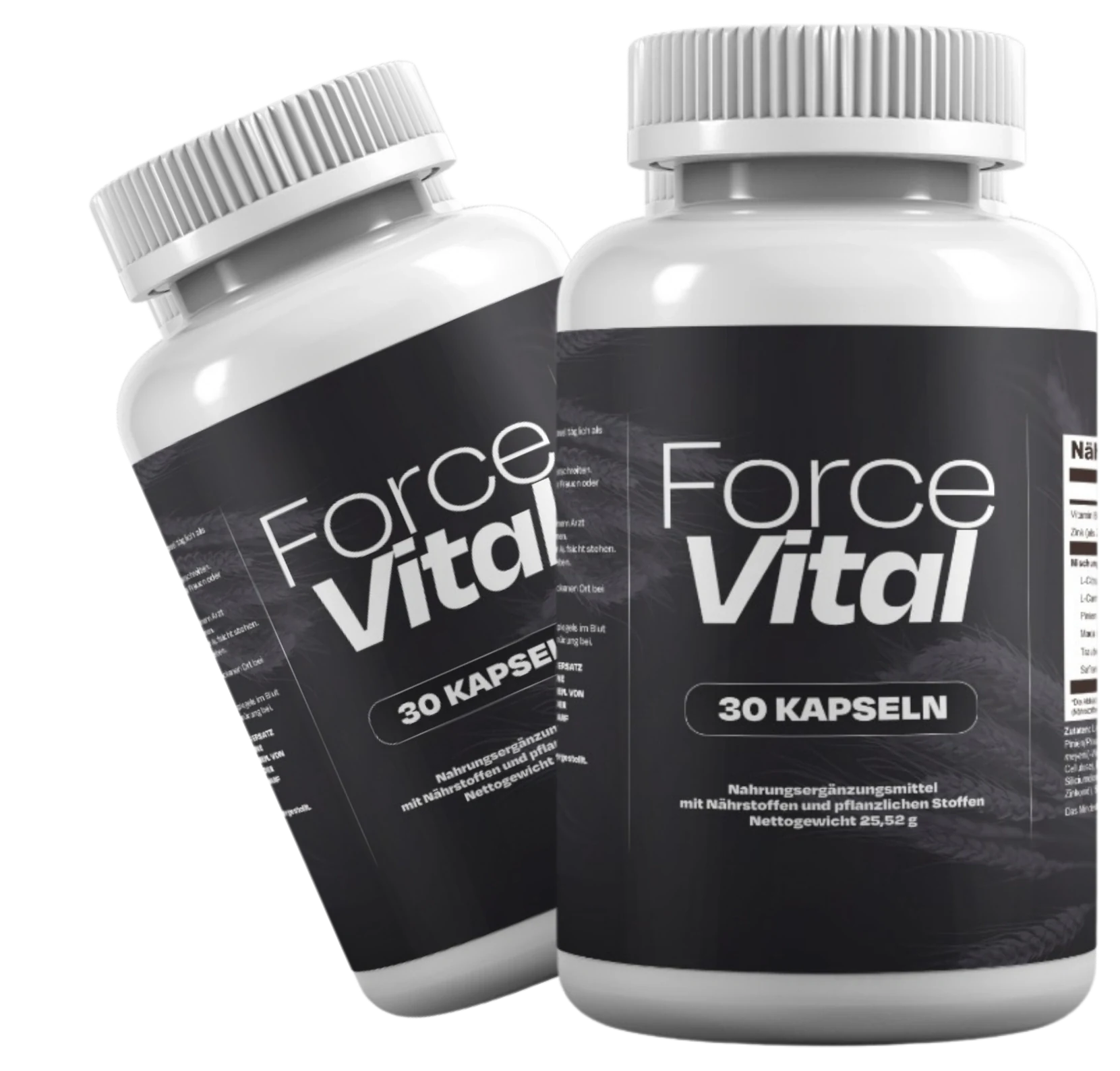 ForceVital Produktflasche und Verpackung